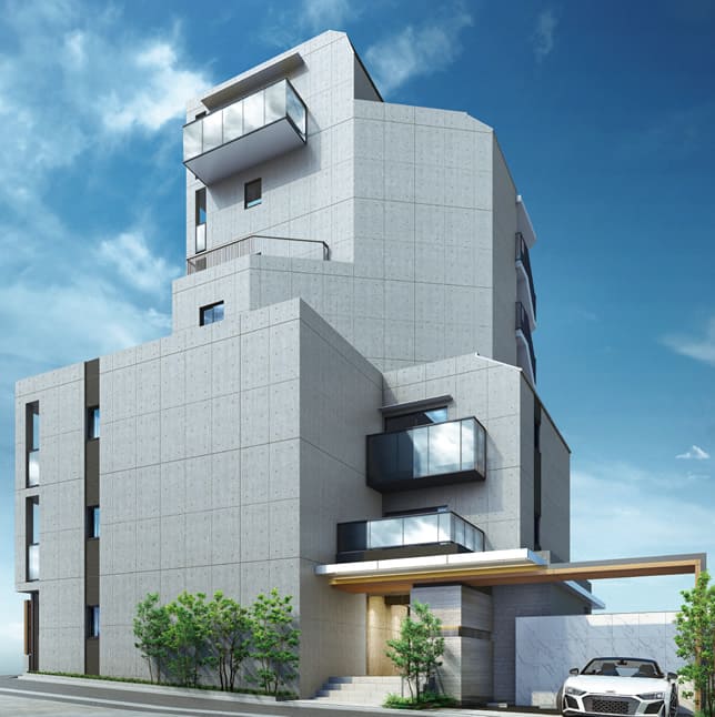 IPSE碑文谷 外観完成予想CG